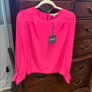 Meraki Bright Pink Women's Blouse